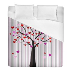 Valentine s Day Tree Duvet Cover (full/ Double Size) by Valentinaart