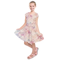 Pastel Diamond Kids  Short Sleeve Dress by Brittlevirginclothing
