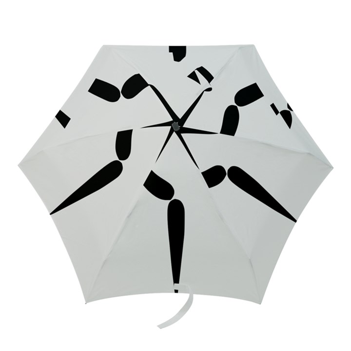 Artistic Roller Skating Pictogram Mini Folding Umbrellas