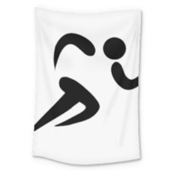 Athletics Pictogram Large Tapestry by abbeyz71