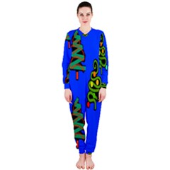 Christmas Trees Onepiece Jumpsuit (ladies)  by Nexatart