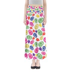 Colorful Roses Maxi Skirts by Valentinaart