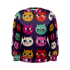 Colorful Kitties Women s Sweatshirt by Brittlevirginclothing