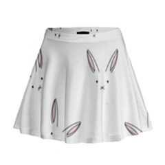 Cute Bunnies Mini Flare Skirt by Brittlevirginclothing
