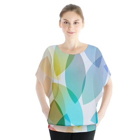 Rainbow Feather Blouse by Brittlevirginclothing
