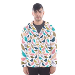 Colorful Birds Hooded Wind Breaker (men) by Brittlevirginclothing
