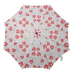 Punk Pattern Hook Handle Umbrellas (small) by Valentinaart