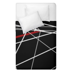 Lines Duvet Cover Double Side (single Size) by Valentinaart