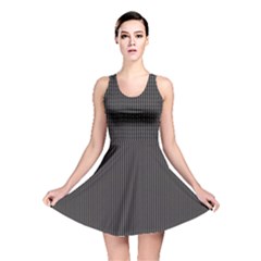 Gray Elegant Texture Reversible Skater Dress by Valentinaart