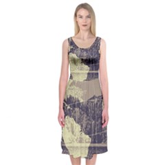 River Globe Midi Sleeveless Dress by MTNDesignco