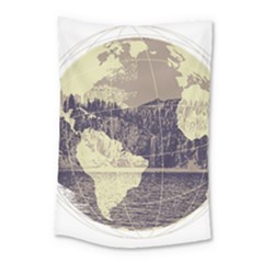 River Globe Small Tapestry by MTNDesignco