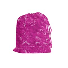Pink Pouch - Large Drawstring Pouch (large) by TheDean