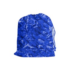 Blue Pouch - Large Drawstring Pouch (large) by TheDean