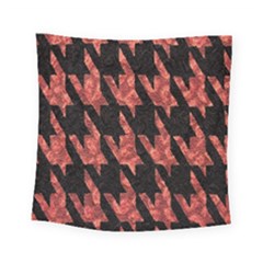Dogstooth Pattern Closeup Square Tapestry (small) by Nexatart
