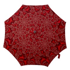 Fractal Art Elegant Red Hook Handle Umbrellas (large) by Nexatart