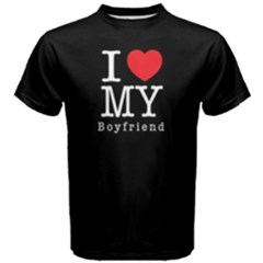 I Love My Boyfriend -  Men s Cotton Tee by FunnySaying