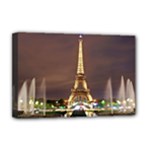 Paris Eiffel Tower Deluxe Canvas 18  x 12  