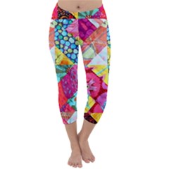 Colorful Hipster Classy Capri Winter Leggings  by Brittlevirginclothing
