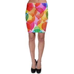 Rainbow Balloon Bodycon Skirt by Brittlevirginclothing