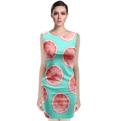 Cute Pink Lemon Classic Sleeveless Midi Dress by Brittlevirginclothing