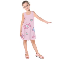 Cute Candy Kids  Sleeveless Dress by Brittlevirginclothing