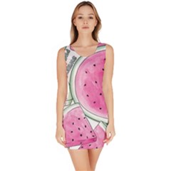 Cute Watermelon Sleeveless Bodycon Dress by Brittlevirginclothing