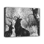 Stag Deer Forest Winter Christmas Canvas 10  x 8 