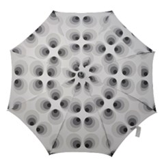 Hole Black Eye Grey Circle Hook Handle Umbrellas (small) by Alisyart