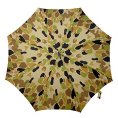 Army Camouflage Pattern Hook Handle Umbrellas (large) by Nexatart