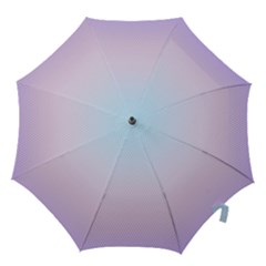 Simple Circle Dot Purple Blue Hook Handle Umbrellas (medium) by Alisyart