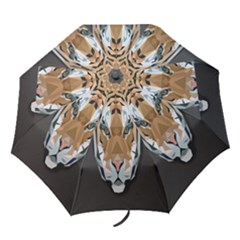Tiger Face Animals Wild Folding Umbrellas