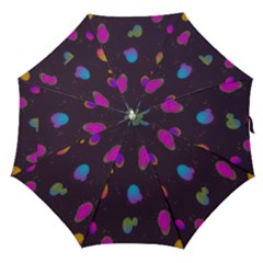 Spots Bright Rainbow Color Straight Umbrellas by Alisyart