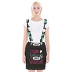  I Love You My Valentine / Our Two Hearts Pattern (black) Suspender Skirt