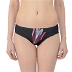 My Heart Points To Yours / Pink and Blue Cupid s Arrows (black) Hipster Bikini Bottoms