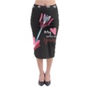My Heart Points To Yours / Pink and Blue Cupid s Arrows (black) Midi Pencil Skirt View1