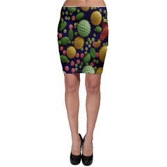 Colorized Pollen Macro View Bodycon Skirt by Nexatart