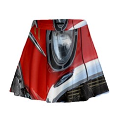 Classic Car Red Automobiles Mini Flare Skirt by Nexatart