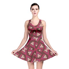 Digital Raspberry Pink Colorful Reversible Skater Dress by Nexatart
