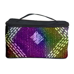 Embroidered Fabric Pattern Cosmetic Storage Case by Nexatart