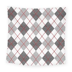 Fabric Texture Argyle Design Grey Square Tapestry (large) by Nexatart