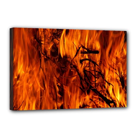 Fire Easter Easter Fire Flame Canvas 18  X 12  by Nexatart