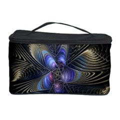 Fractal Blue Abstract Fractal Art Cosmetic Storage Case by Nexatart
