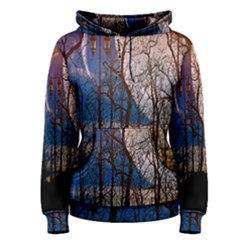 Full Moon Forest Night Darkness Women s Pullover Hoodie by Nexatart