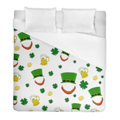St  Patrick s Day Pattern Duvet Cover (full/ Double Size) by Valentinaart