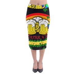 Beer Mugs Midi Pencil Skirt by Valentinaart