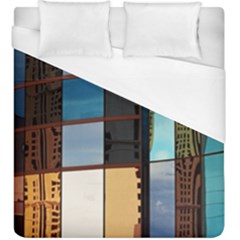 Glass Facade Colorful Architecture Duvet Cover (king Size) by Nexatart