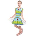 Coat of Arms of Nicaragua Kids  Short Sleeve Dress View1
