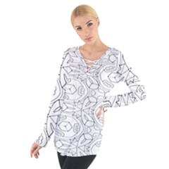 Pattern Silly Coloring Page Cool Women s Tie Up Tee by Amaryn4rt