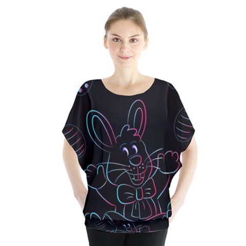Easter Bunny Hare Rabbit Animal Blouse by Amaryn4rt