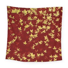 Background Design Leaves Pattern Square Tapestry (large) by Amaryn4rt